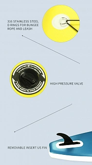 SUP-доска JS Board Yellow JS335